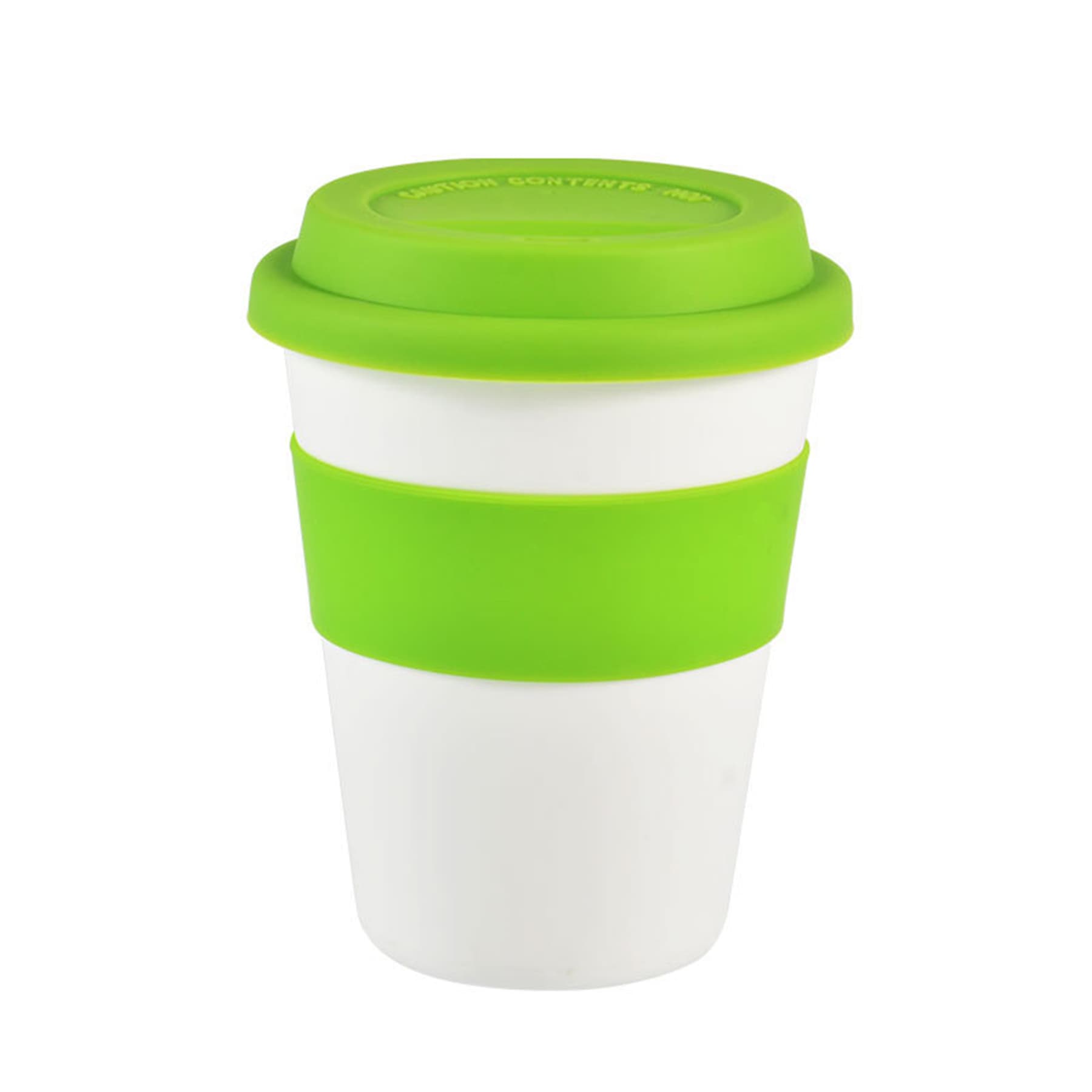12 oz Coffee Mug with Silicone Lid and Insulated Band thumbnail 3