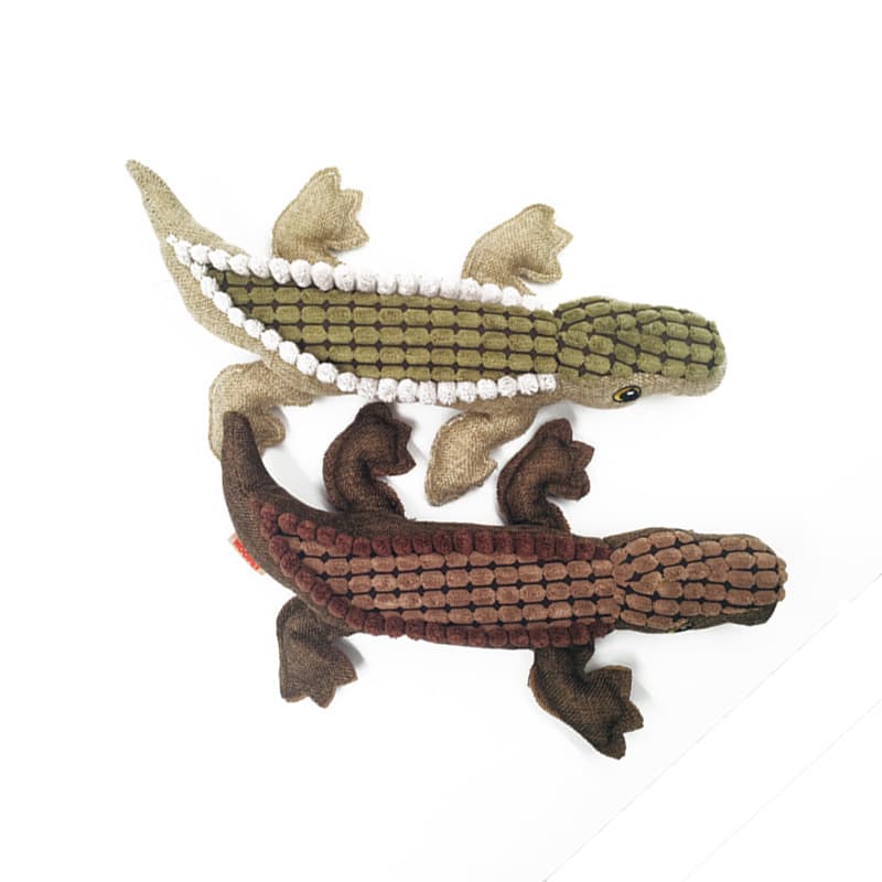 Plush Crocodile Sounding Dog Interactive Biting Toy thumbnail 4