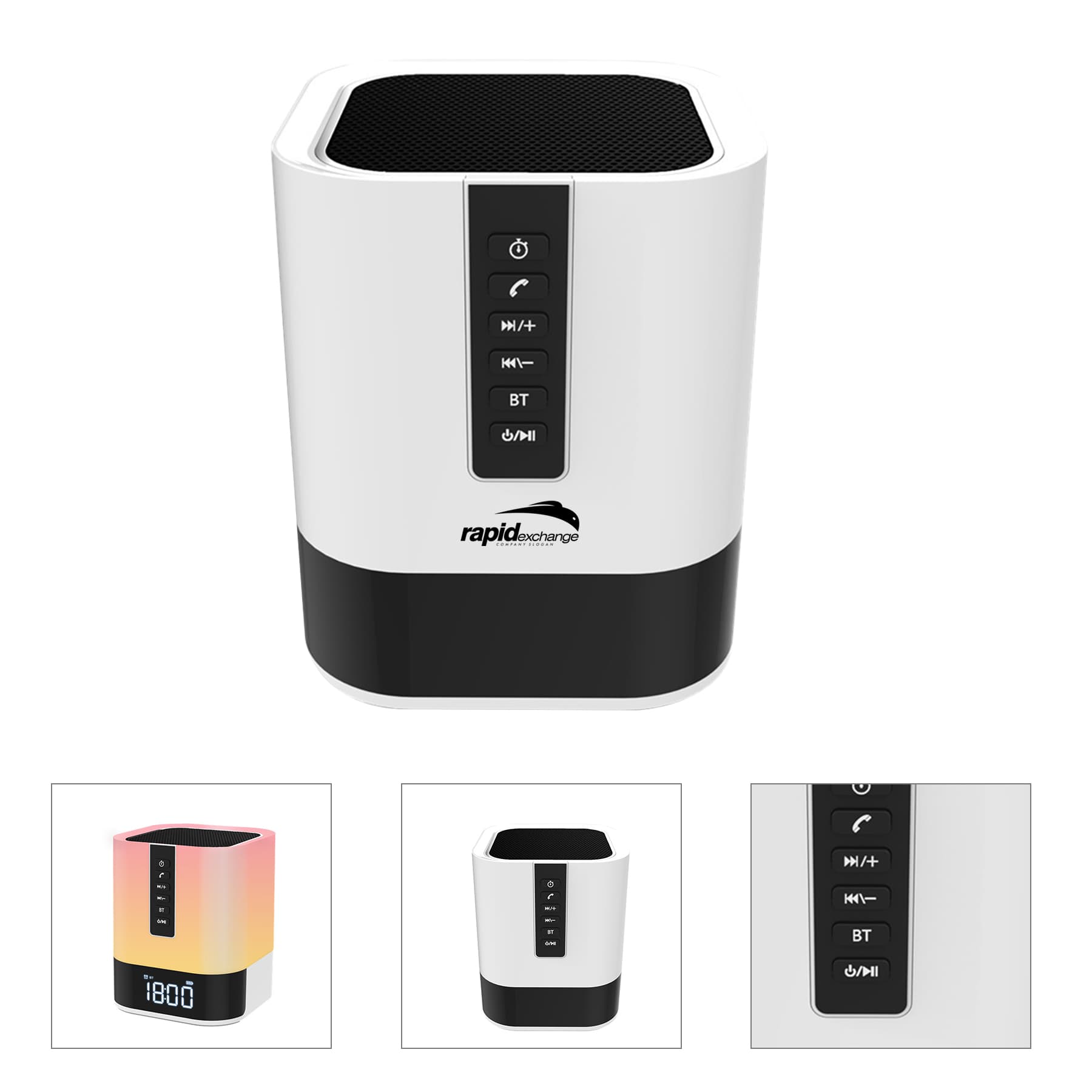 Bluetooth Portable Speakers Alarm Clock,Bedside Lamp