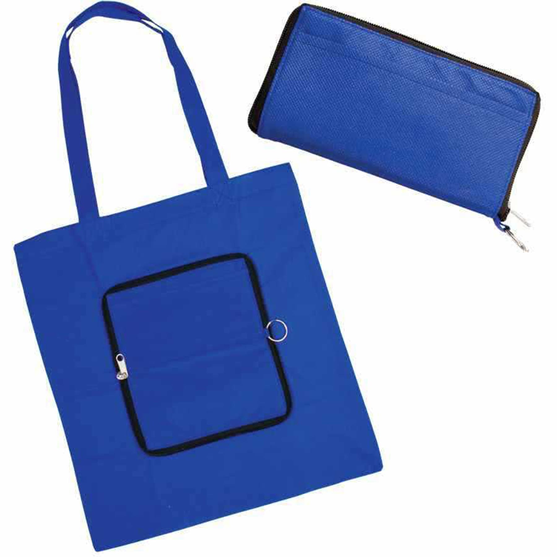 Custom Zip-Up Folding Tote Bags thumbnail 4