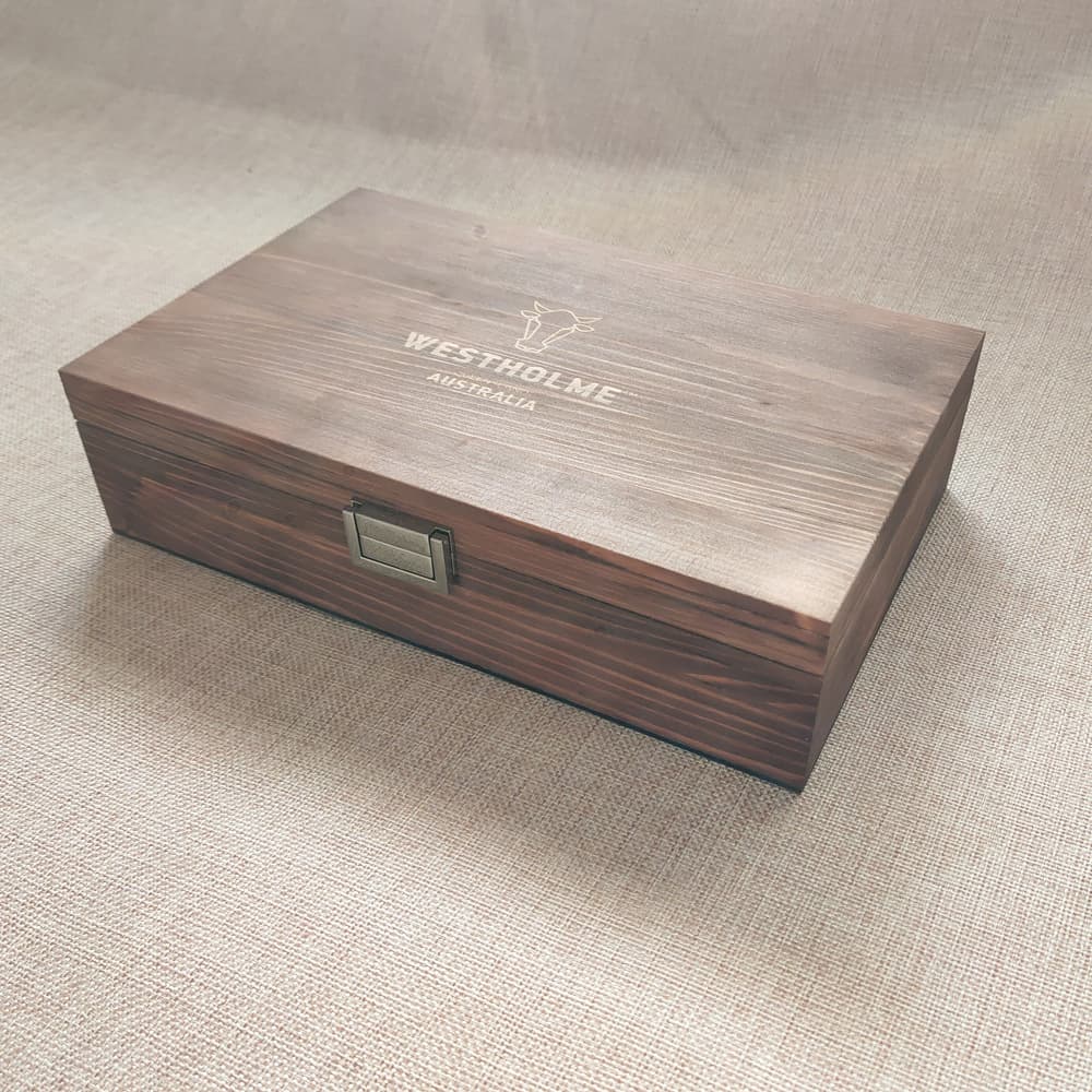 Wood Storage Box For Steak Knifes thumbnail 4