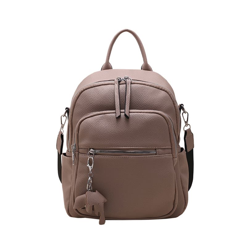 PU leather Large-capacity casual compact backpack thumbnail 2