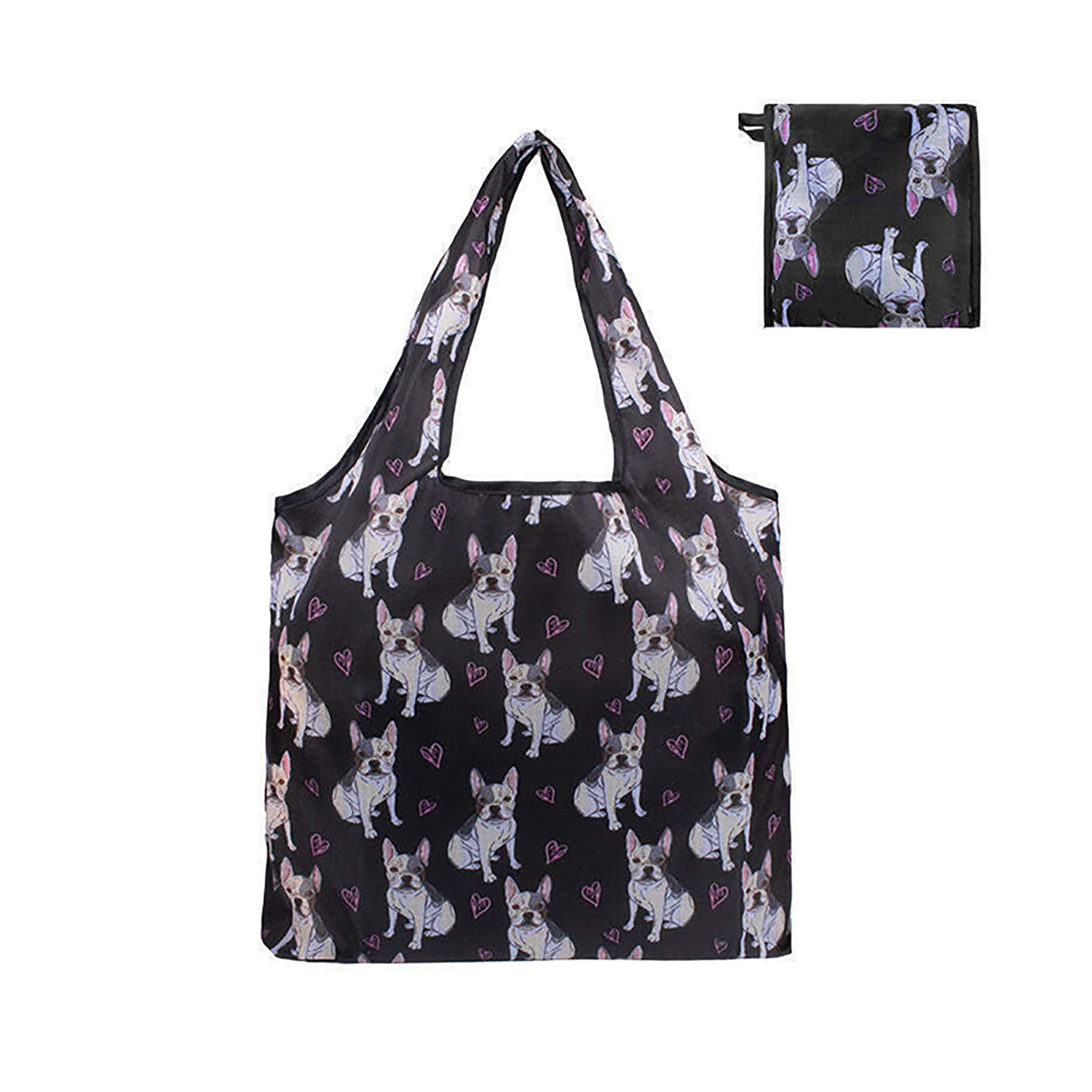 Foldable Nylon Grocery Tote with Full Color Sublimation thumbnail 5