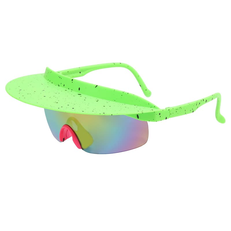 Riding Colorful Brimmed Sunglasses thumbnail 2