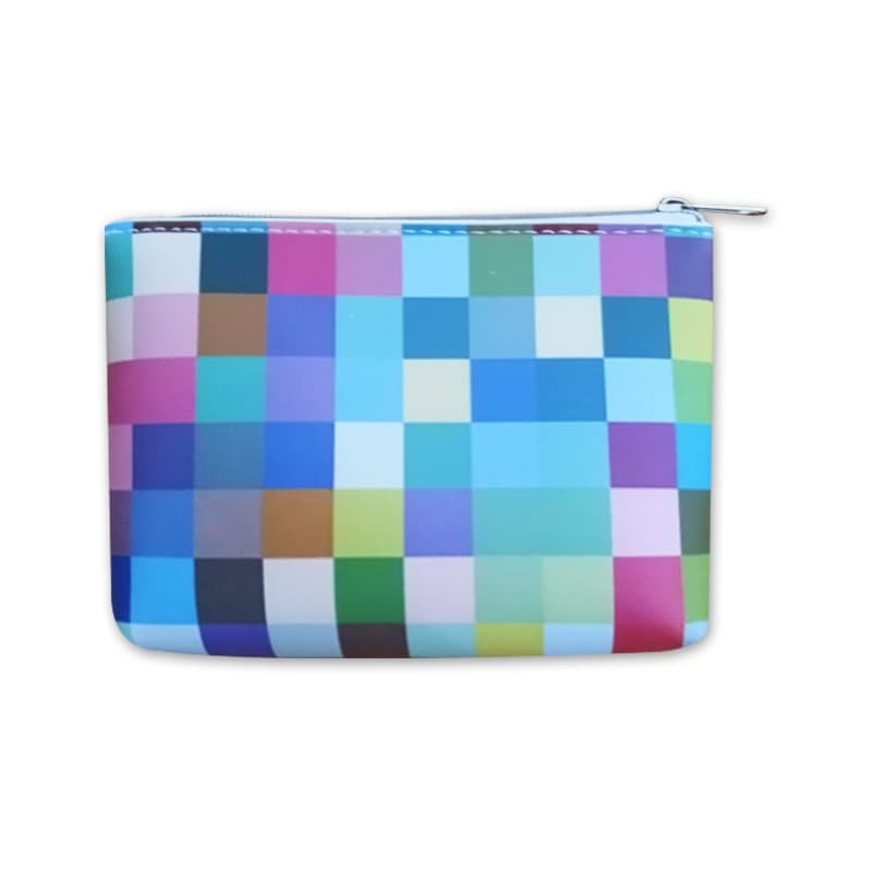 TPU Checkered Contrasting Color Makeup Bag thumbnail 6