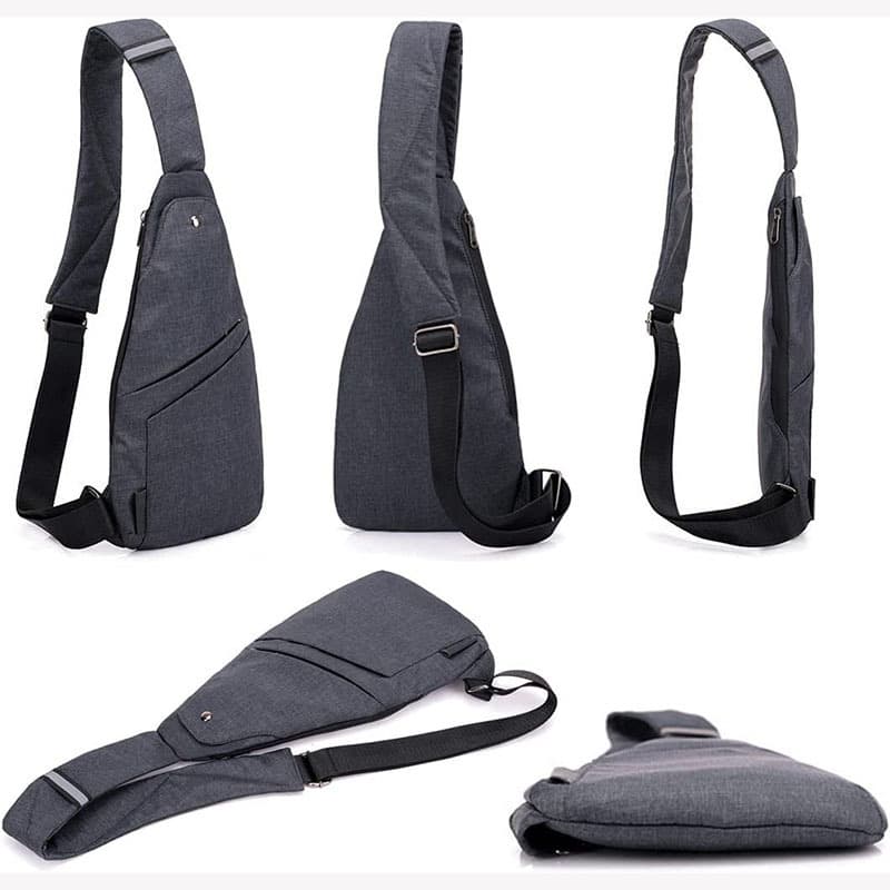 Canvas Crossbody Personal Pocket Bag thumbnail 2