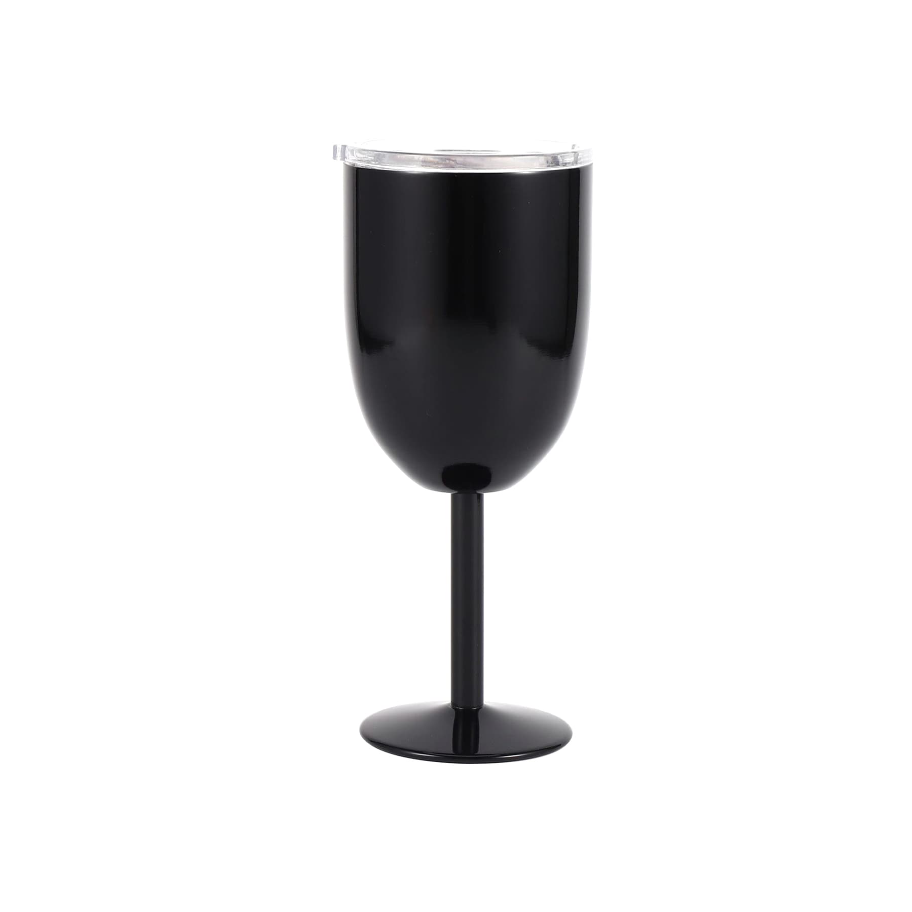 10Oz Stainless Steel Wine Goblet With Lid thumbnail 8
