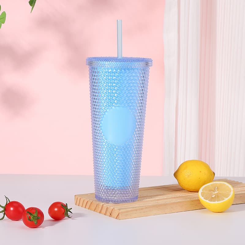 24oz Barbie Pink Plastic Durian Straw Cup thumbnail 16