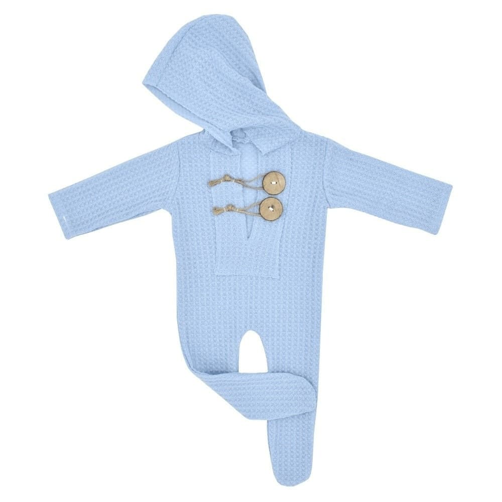 Baby knitted one-piece studio photo suit thumbnail 2