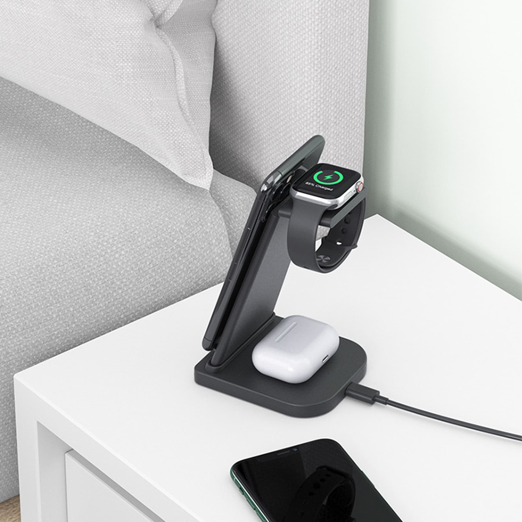 3 in 1 Multifunctional Wireless bracket Charger thumbnail 5