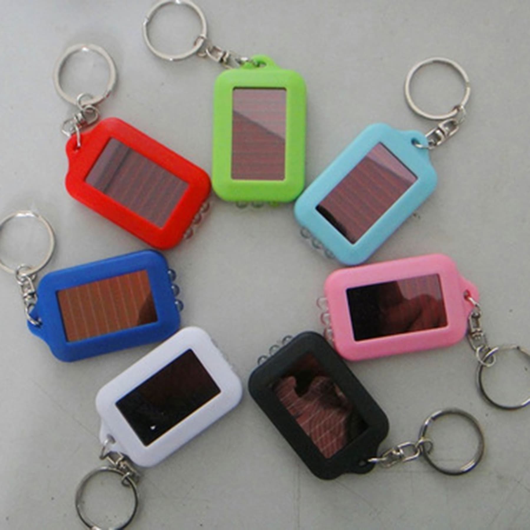 Solar Powered Led Flashlight Keychain thumbnail 8