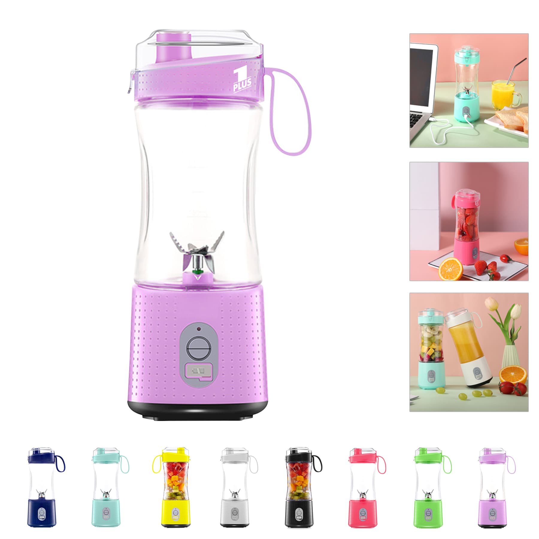 Custom Portable Durable Six Blades USB Rechargeable Blender