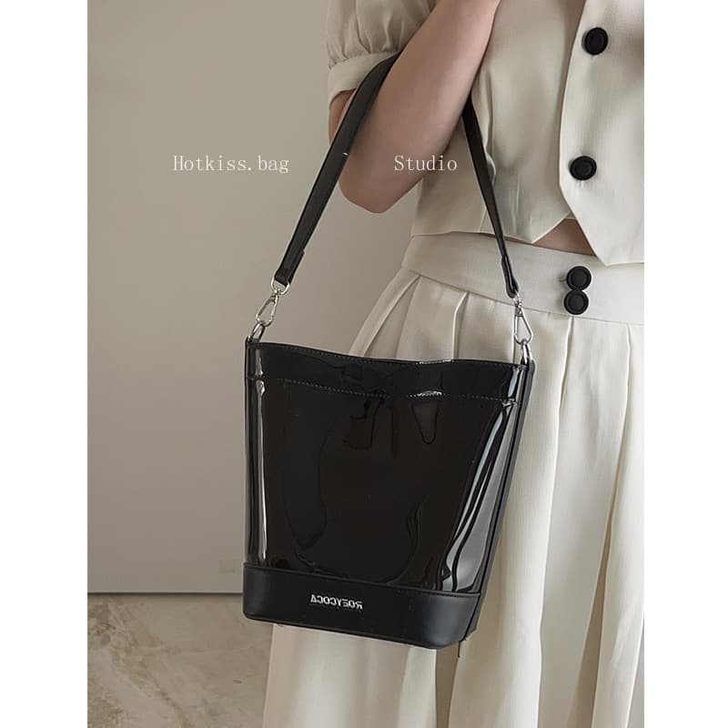 PU Clear Bucket Crossbody Bag thumbnail 3