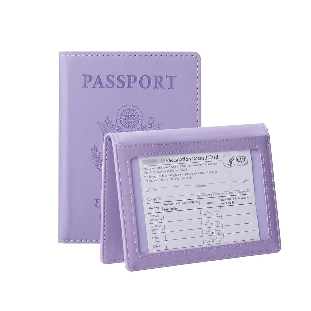 Leather Vaccine Card Wallet 4×3″ thumbnail 4