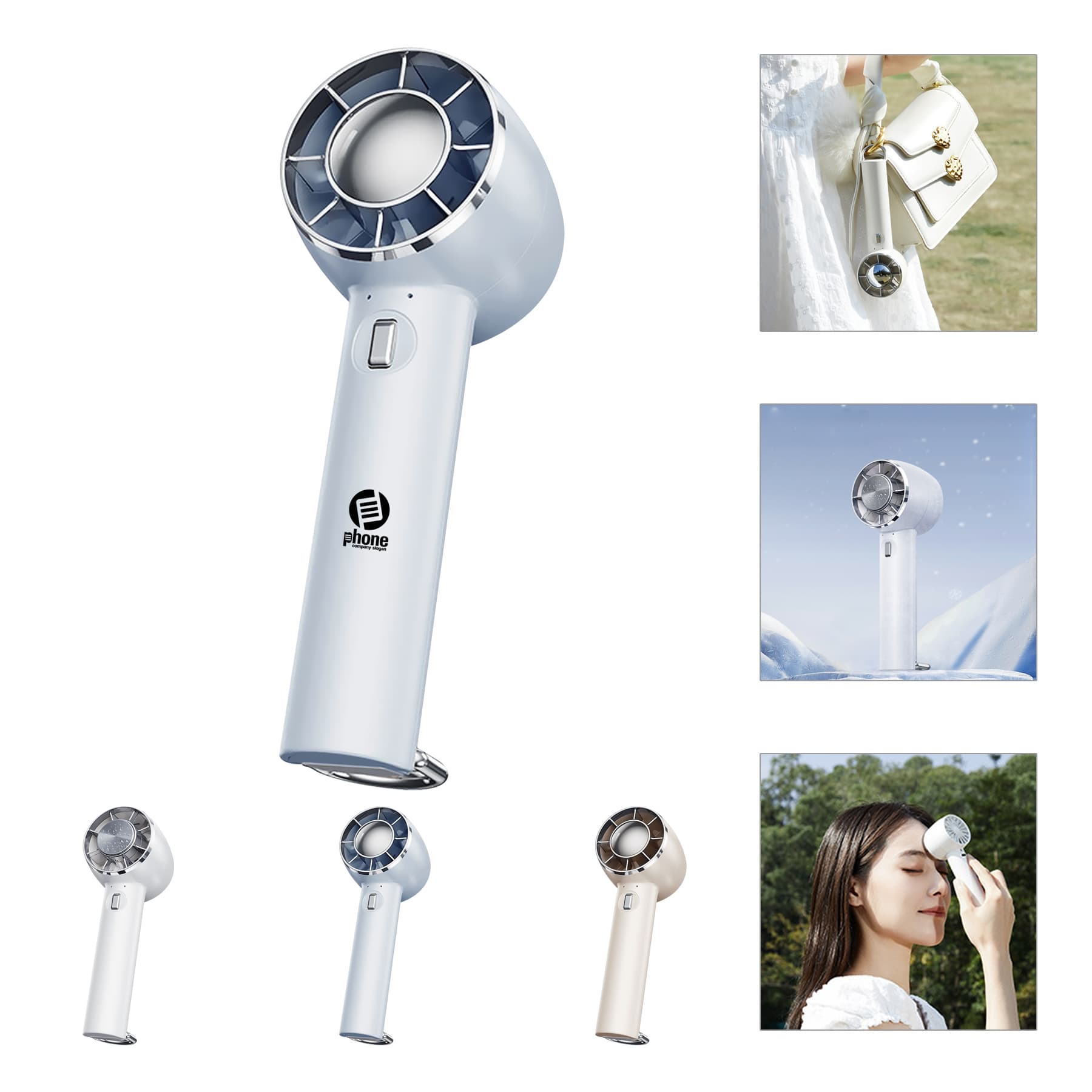 Double Airflow Handheld Fan