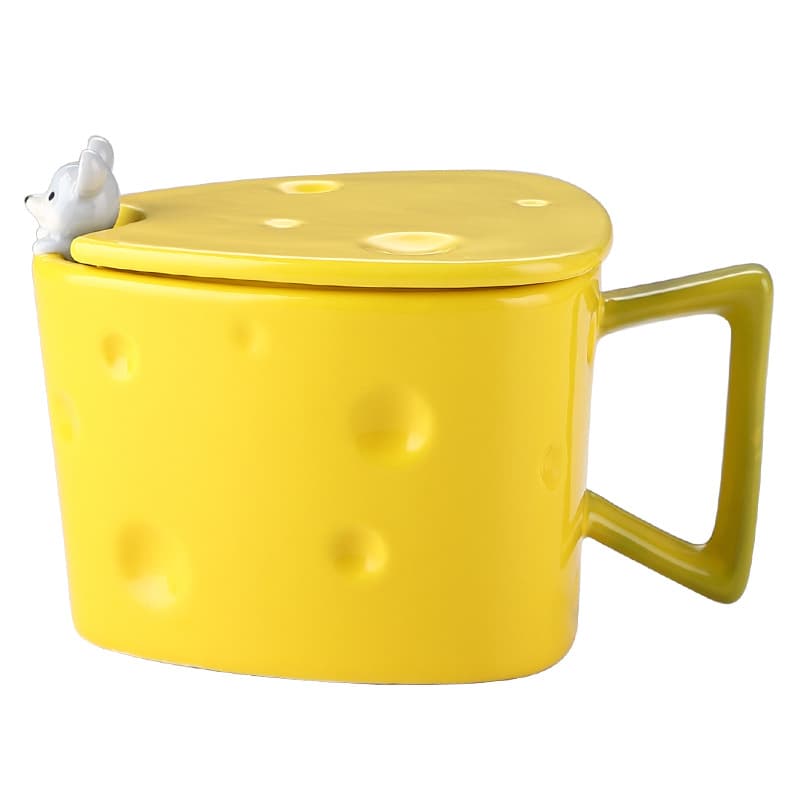 Cheese Shaped cup lids and a golden spoon thumbnail 4