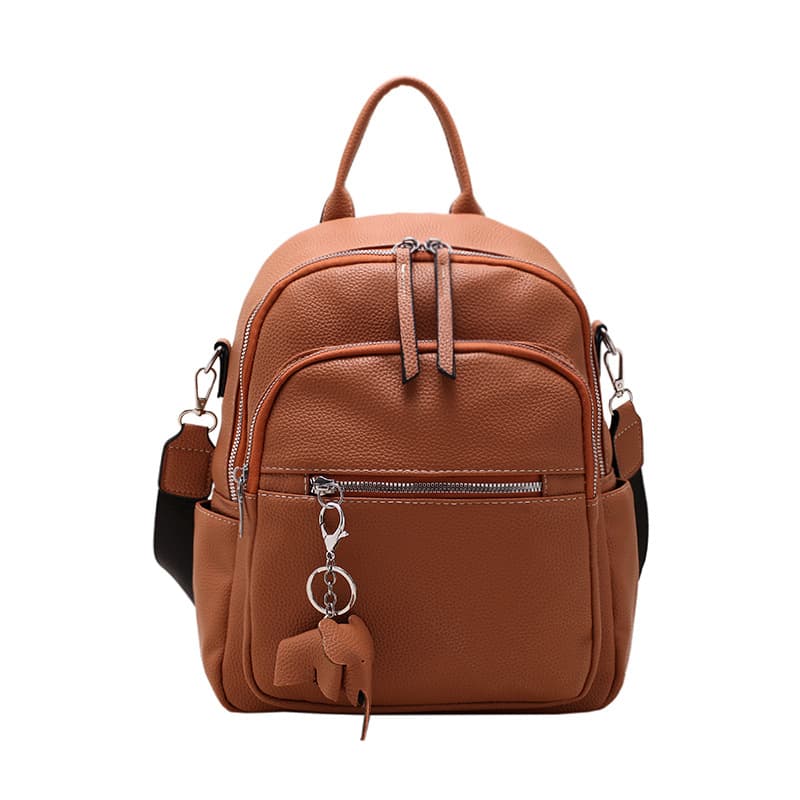 PU leather Large-capacity casual compact backpack thumbnail 10