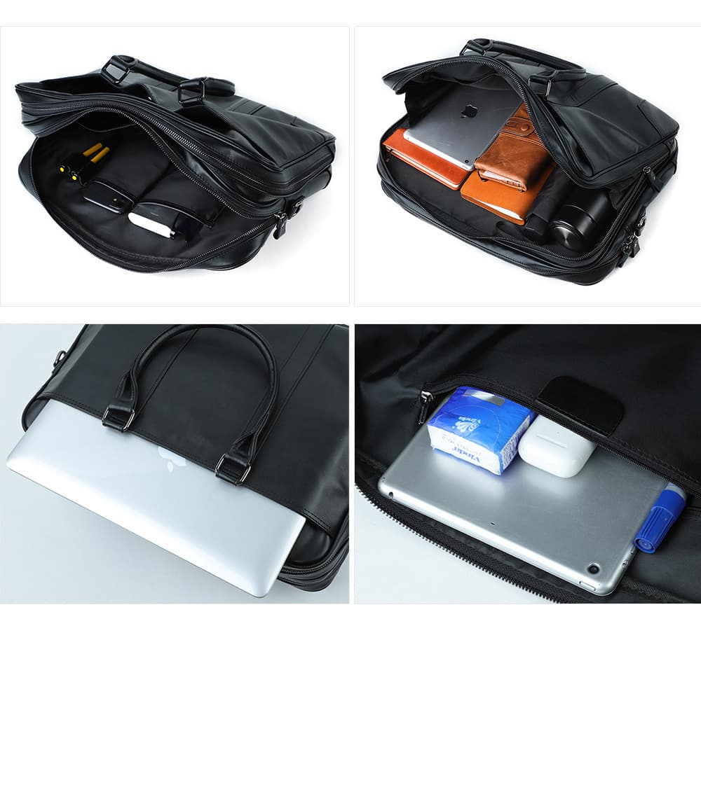 Men’s Leather Messenger Bag thumbnail 2