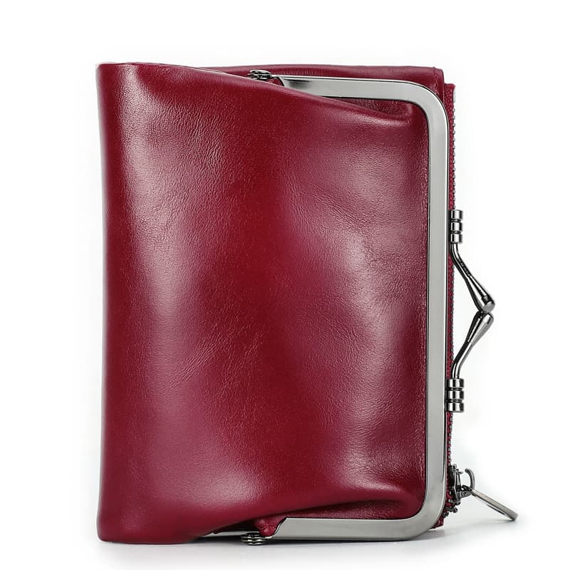 Genuine Leather RFID Clip Medium Waterproof Wallet thumbnail 4