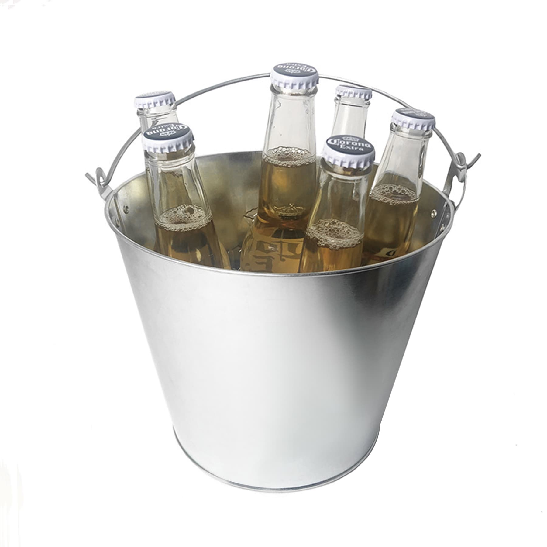 5Qt Galvanized Metal Buckets With Handle thumbnail 2