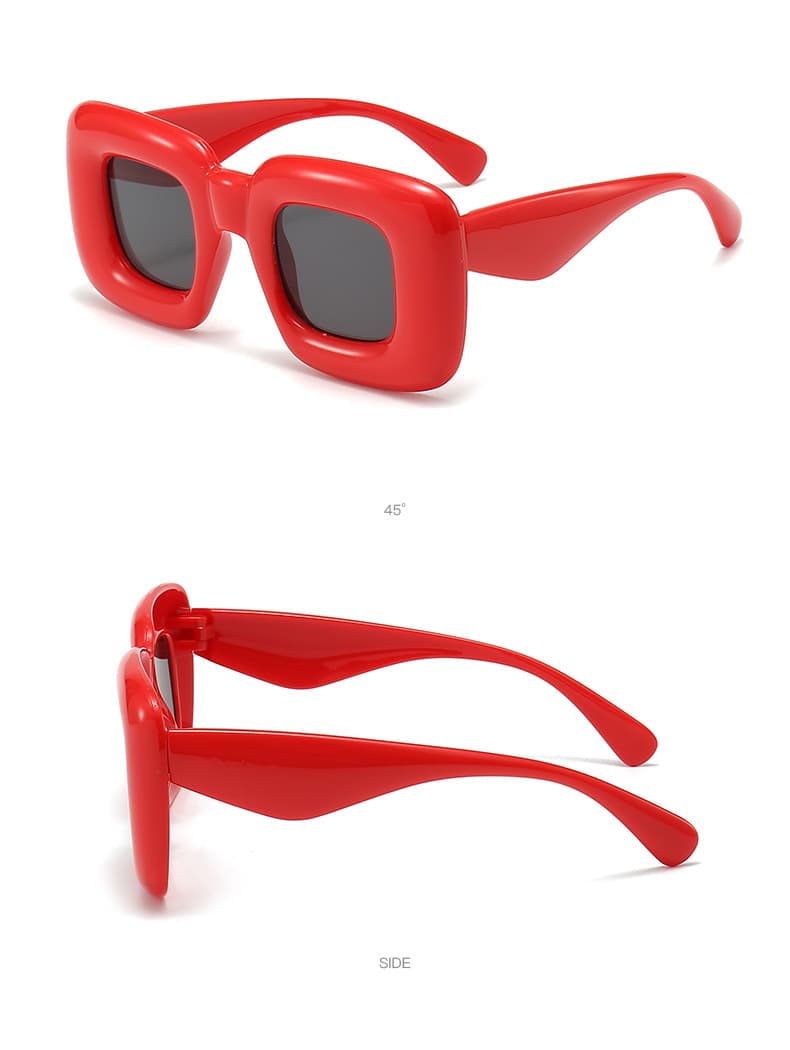 Cute Square Inflated Sunglasses thumbnail 7