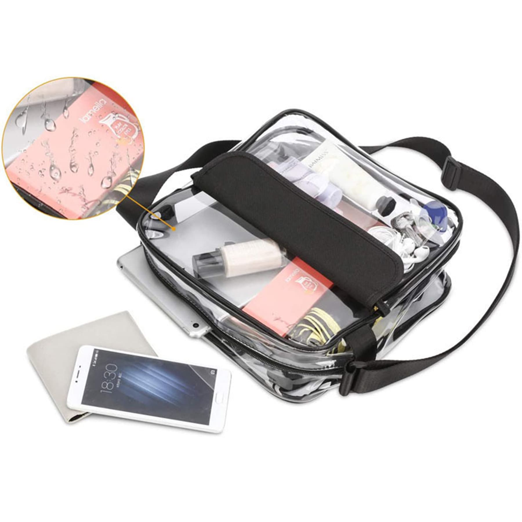 Pvc Transparent Crossbody Single Shoulder Bag thumbnail 12