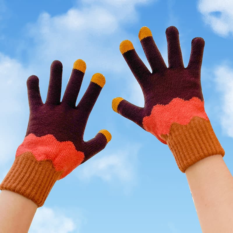 Winter Warm Knitted Touchscreen Gloves thumbnail 3