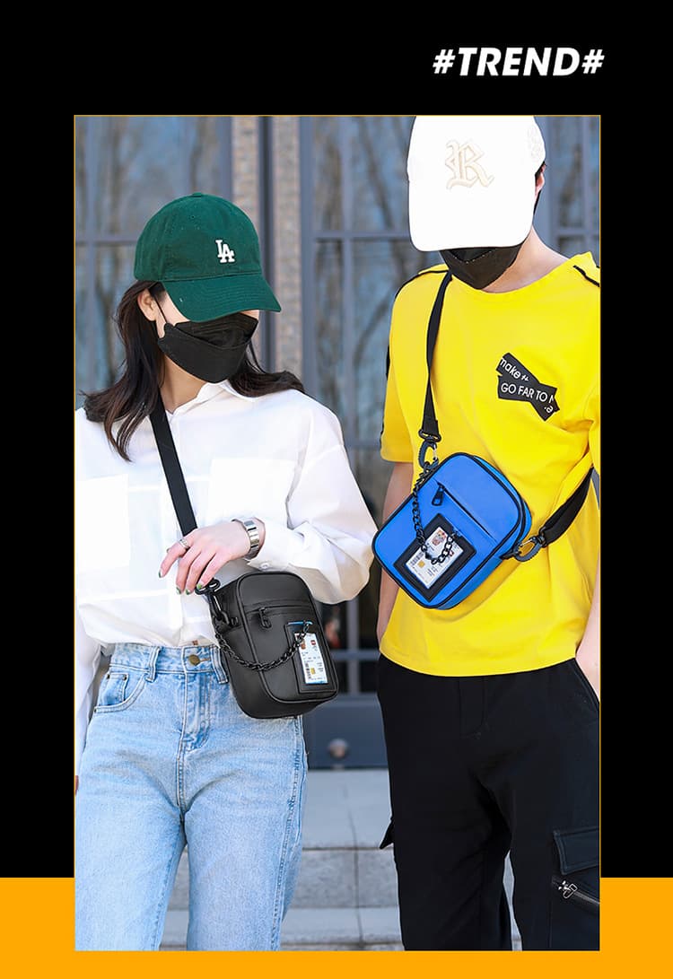 Oxford Crossbody Bag With Chain thumbnail 4