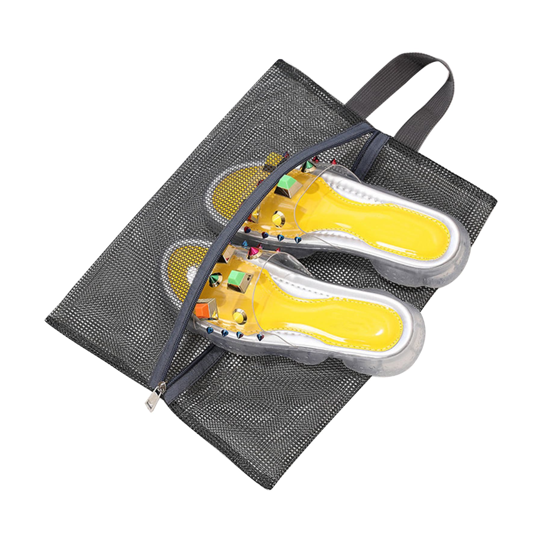 Nylon Mesh Beach Zipper Bag For Slipper thumbnail 4