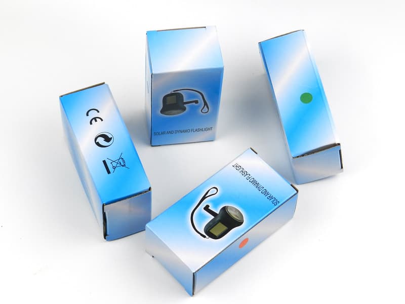 Hand Mini Crank Light Solar Power LED Flashlight thumbnail 3