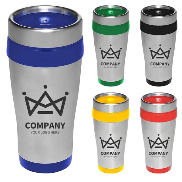Custom Insulated Stainless Steel Travel Mugs 14 oz. with Lid thumbnail 2