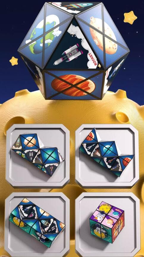 Infinity 3D Changeable Fidget Toy Star Cube Puzzle thumbnail 5