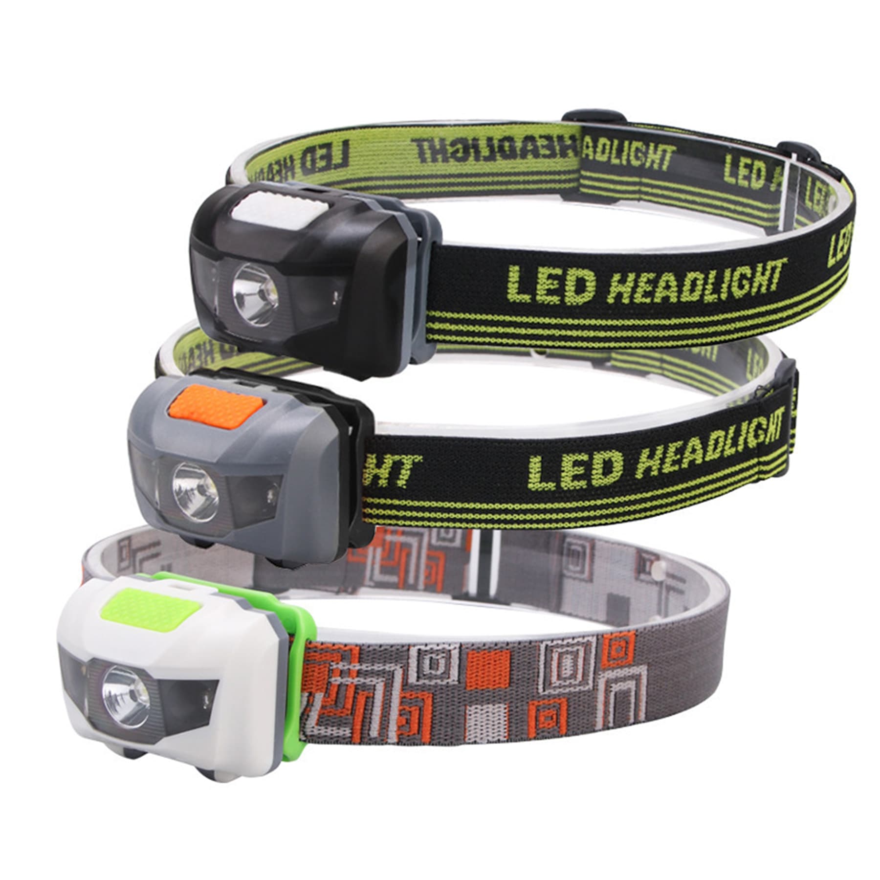 Multi-Function Led+Cob Camping Head Lamp Bike Light