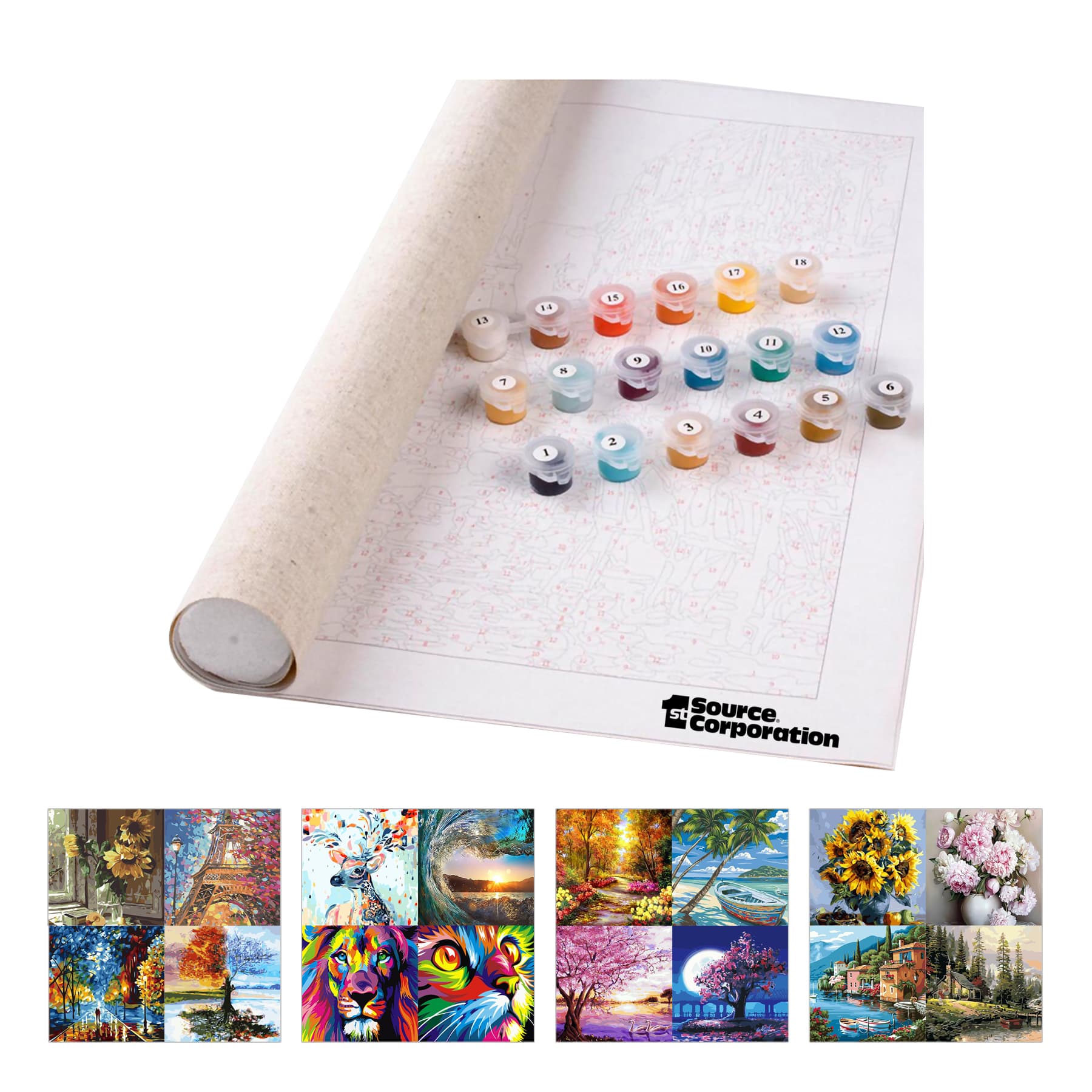 16x20 Inch Canvas Paint by Numbers