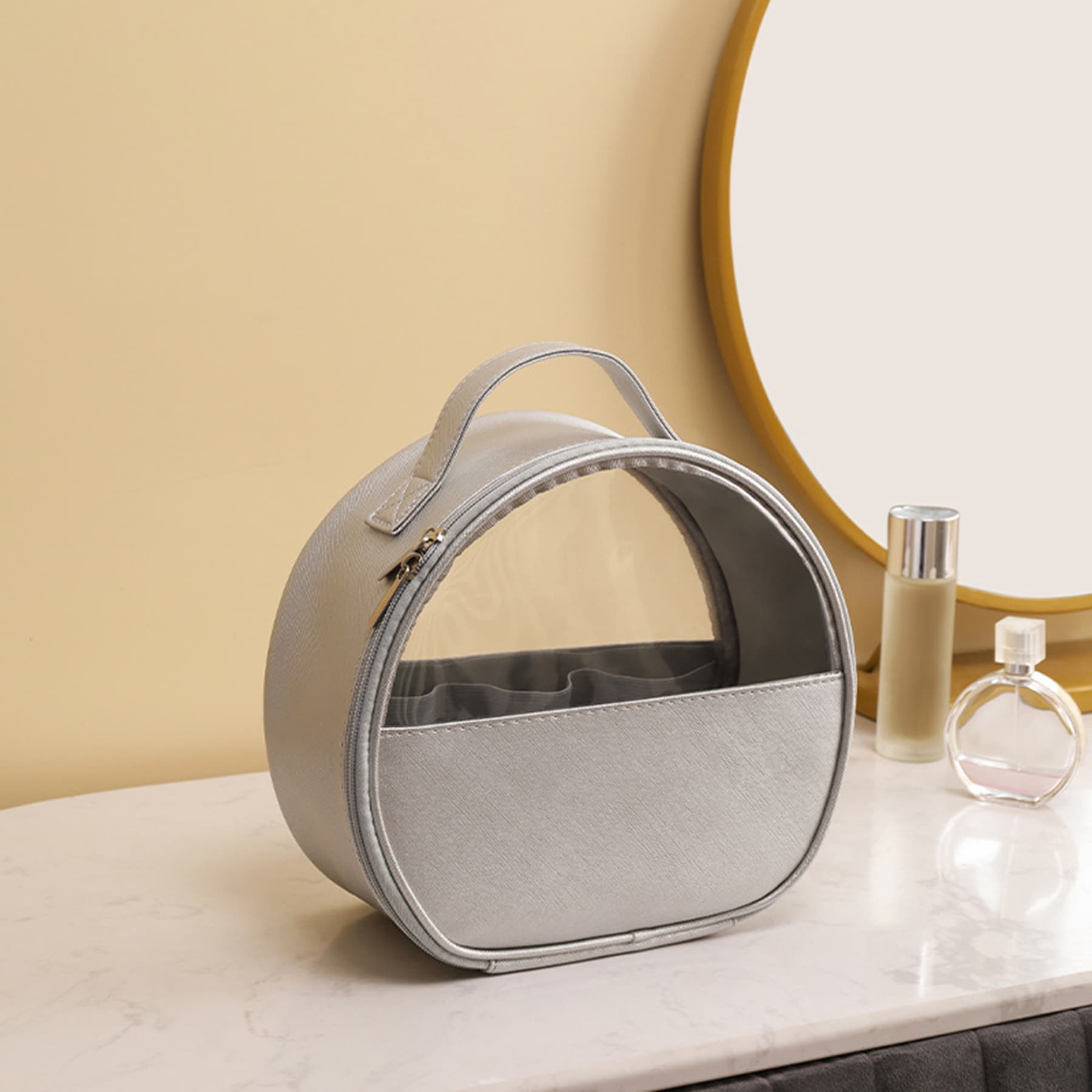  Cosmetic PU Clear Travel Makeup Bag thumbnail 4