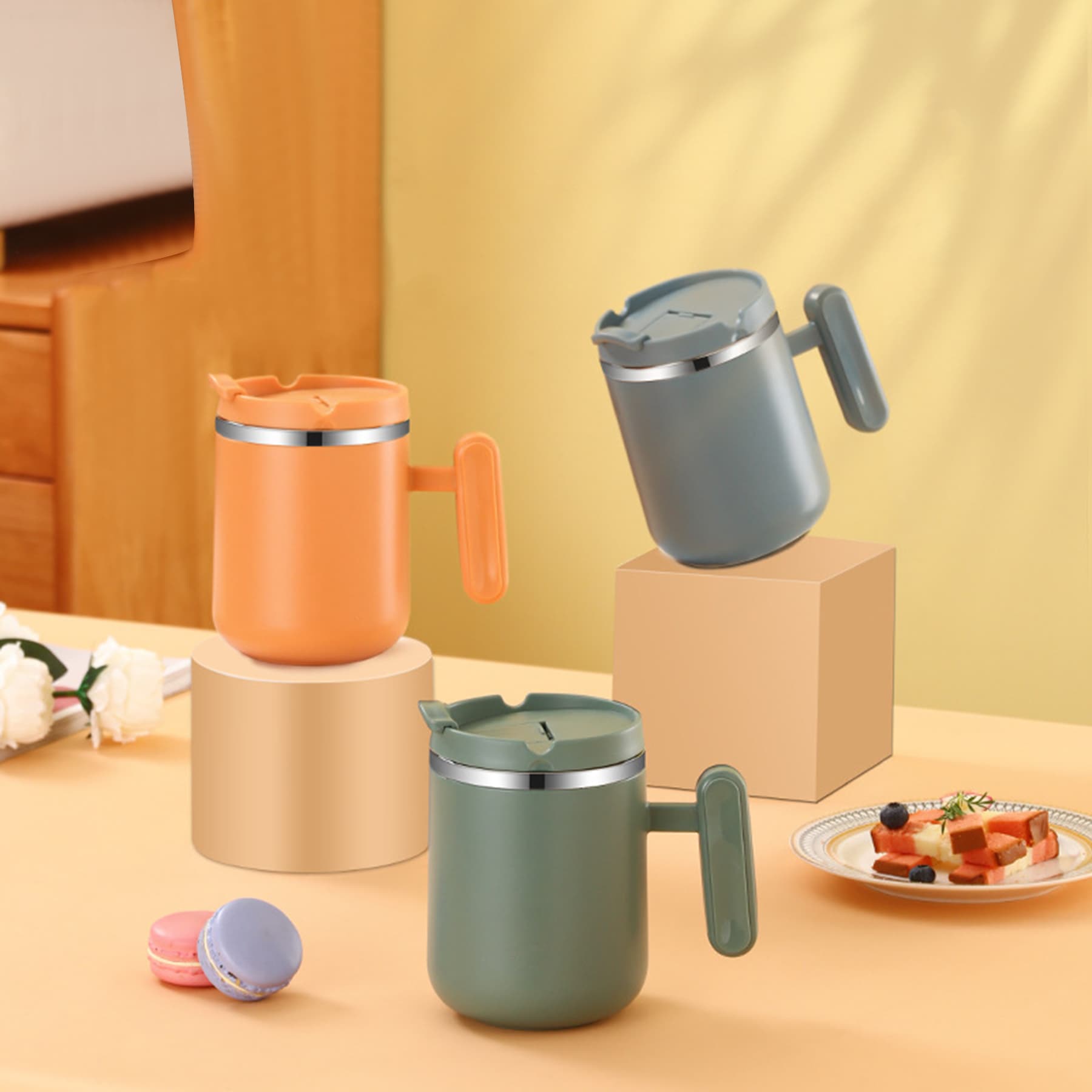 18OZ Vacuum Insulated Coffee Mug with Handle