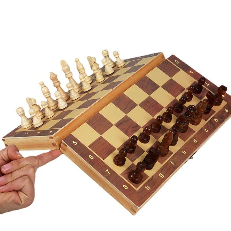 Magnetic Wooden Chess thumbnail 3