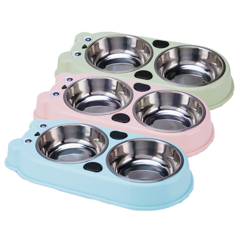 Dog Cat Double Premium Stainless Steel Pet Bowl thumbnail 5