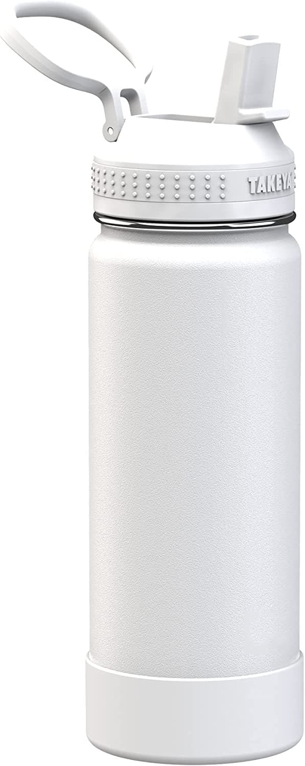 22 oz Insulated Stainless Steel Water Bottle with Spout Lid thumbnail 6