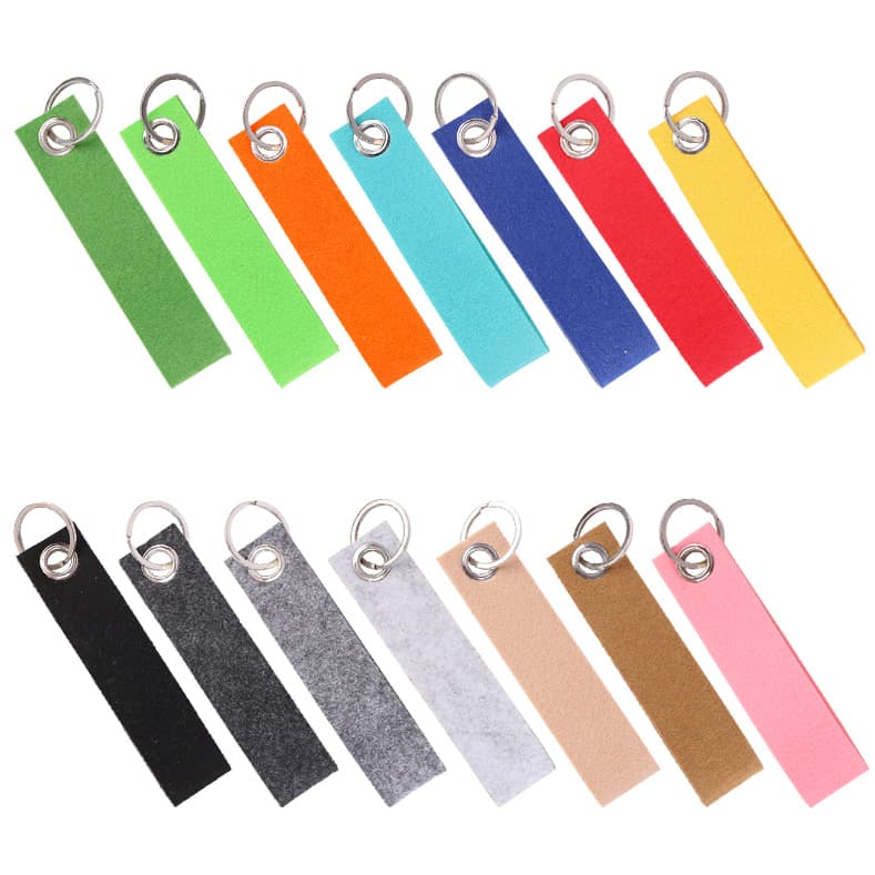 Felt Wrist Keychain With Metal Split Ring thumbnail 9