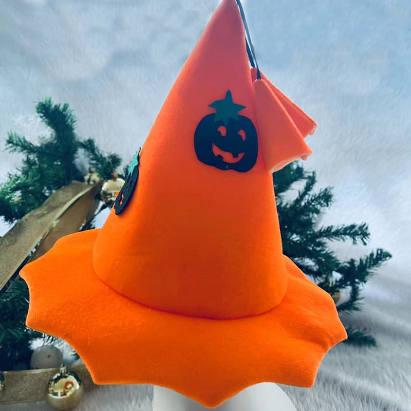 pumpkin witch hat