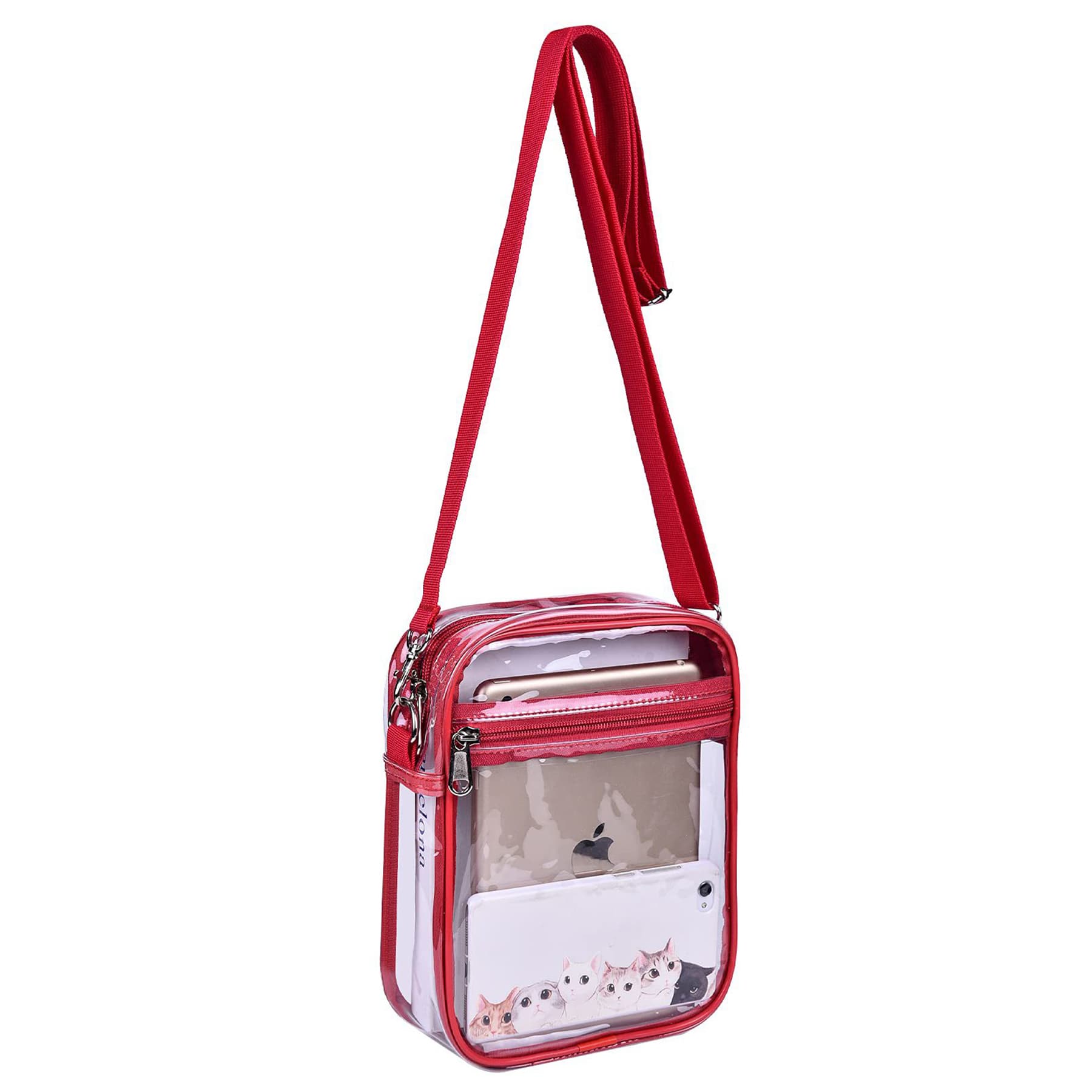 Clear Pvc Crossbody Purse Bag thumbnail 3