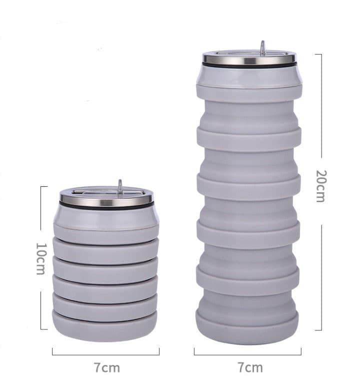 Camouflage Silicone Folding Sports Water Bottle thumbnail 5