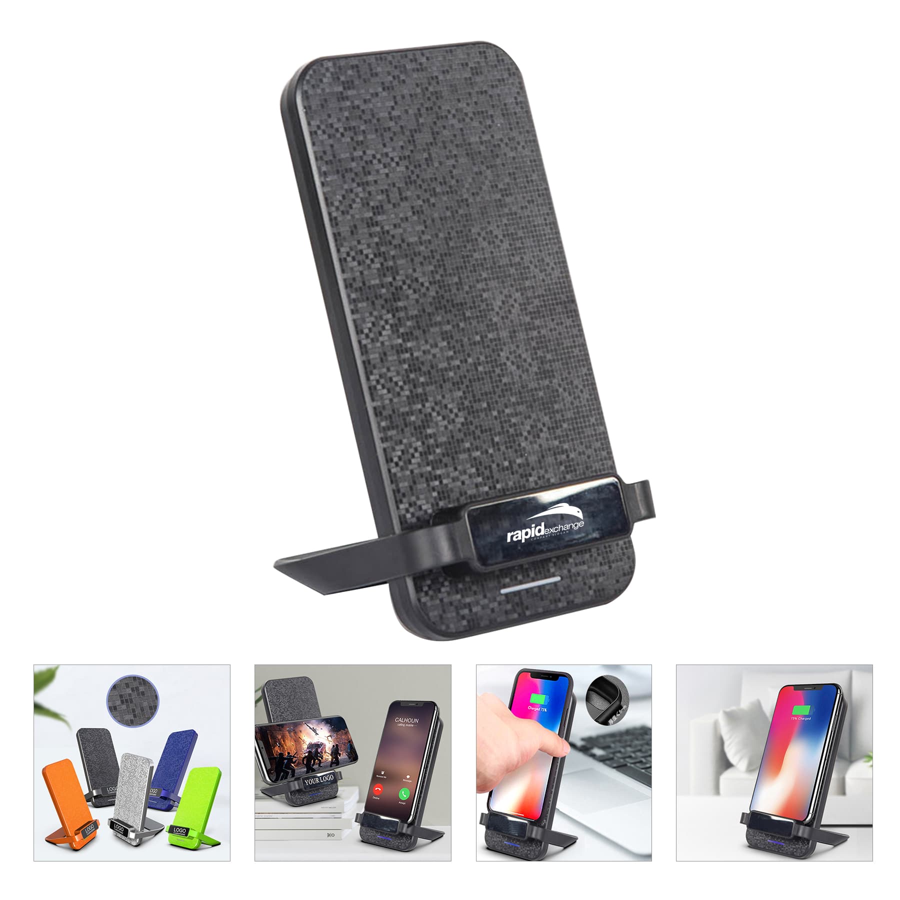 Customized Logo 10W Phone Stand Wireless Charger