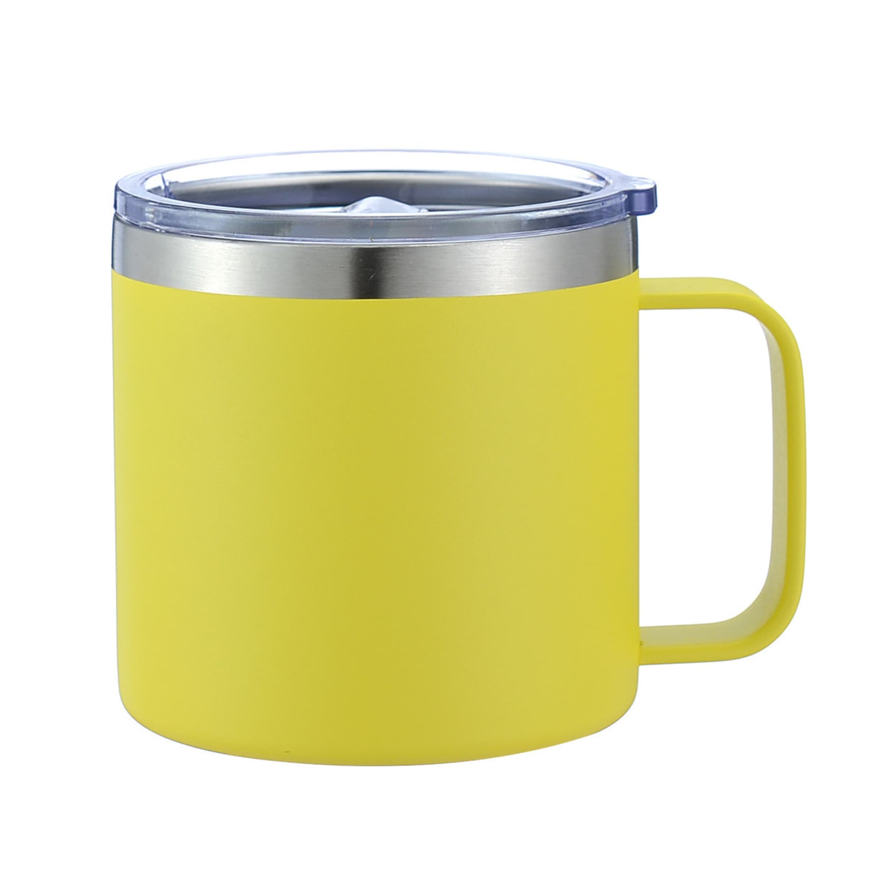 14Oz Stainless Steel Vacuum Camping Mug With Handle thumbnail 8