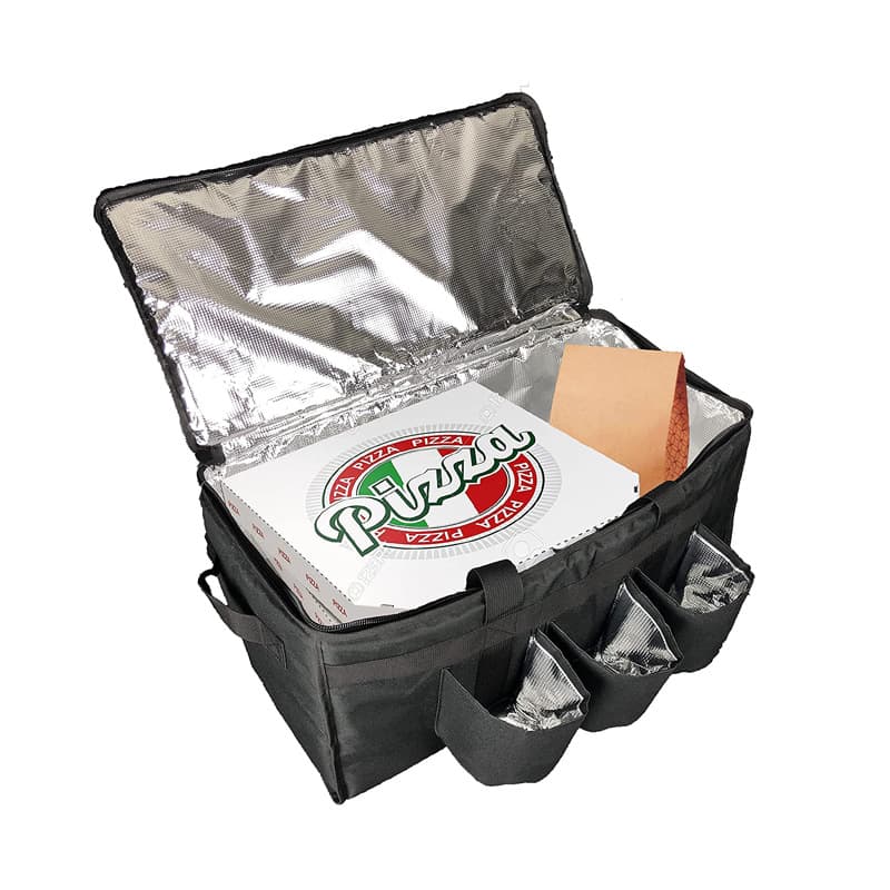 Insulated Food Delivery Bag With Cup Holders thumbnail 2