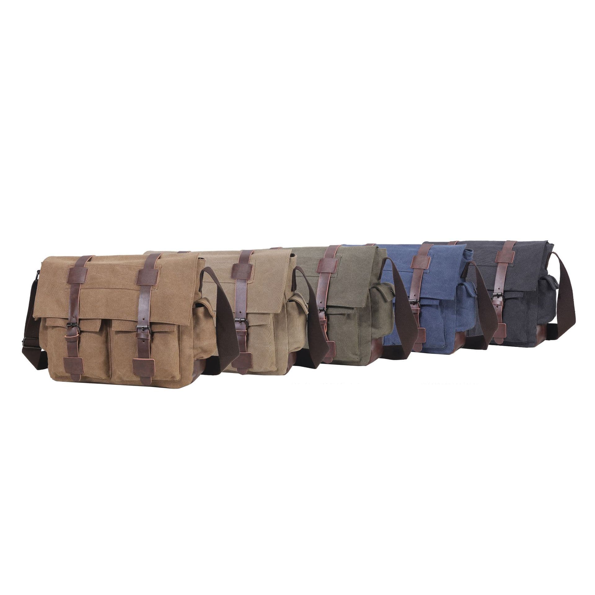 Canvas Messenger Laptop Bags Unisex thumbnail 2