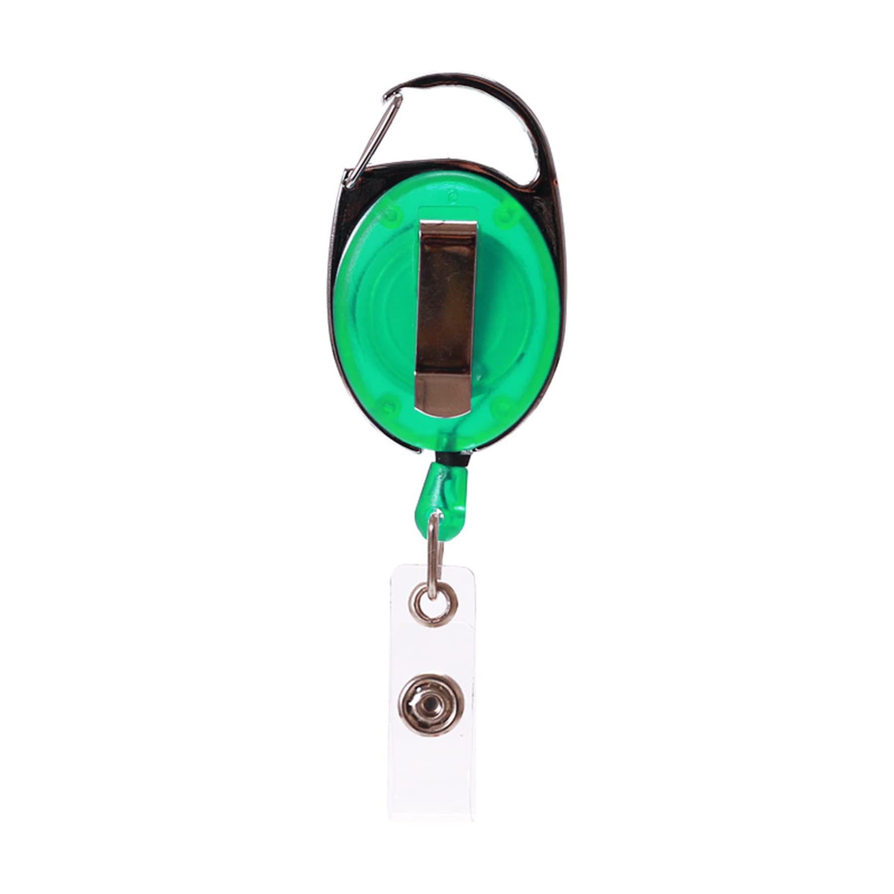 Oval Carabiner Badge Reel w/ Back Clip thumbnail 3