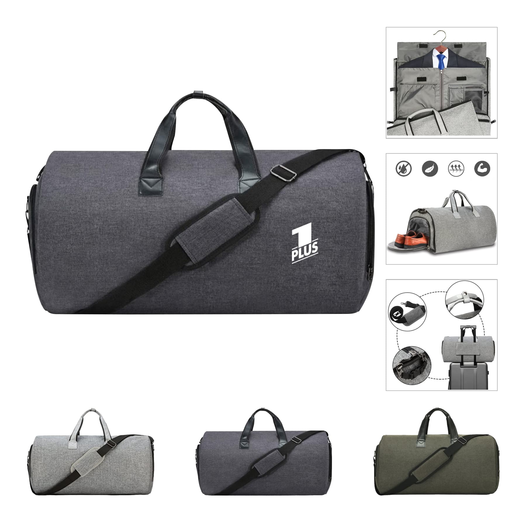 Convertible Garment Bag with Shoulder Strap