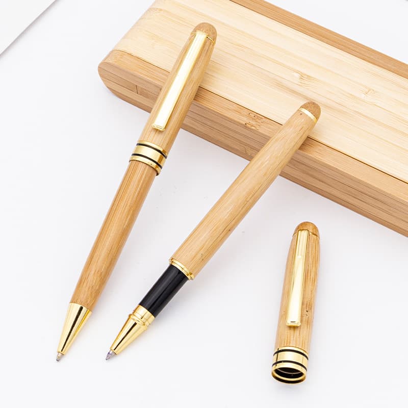 Creative Bamboo Gel Ink Pen Set thumbnail 5